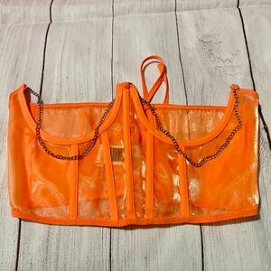 Orange Women's corset